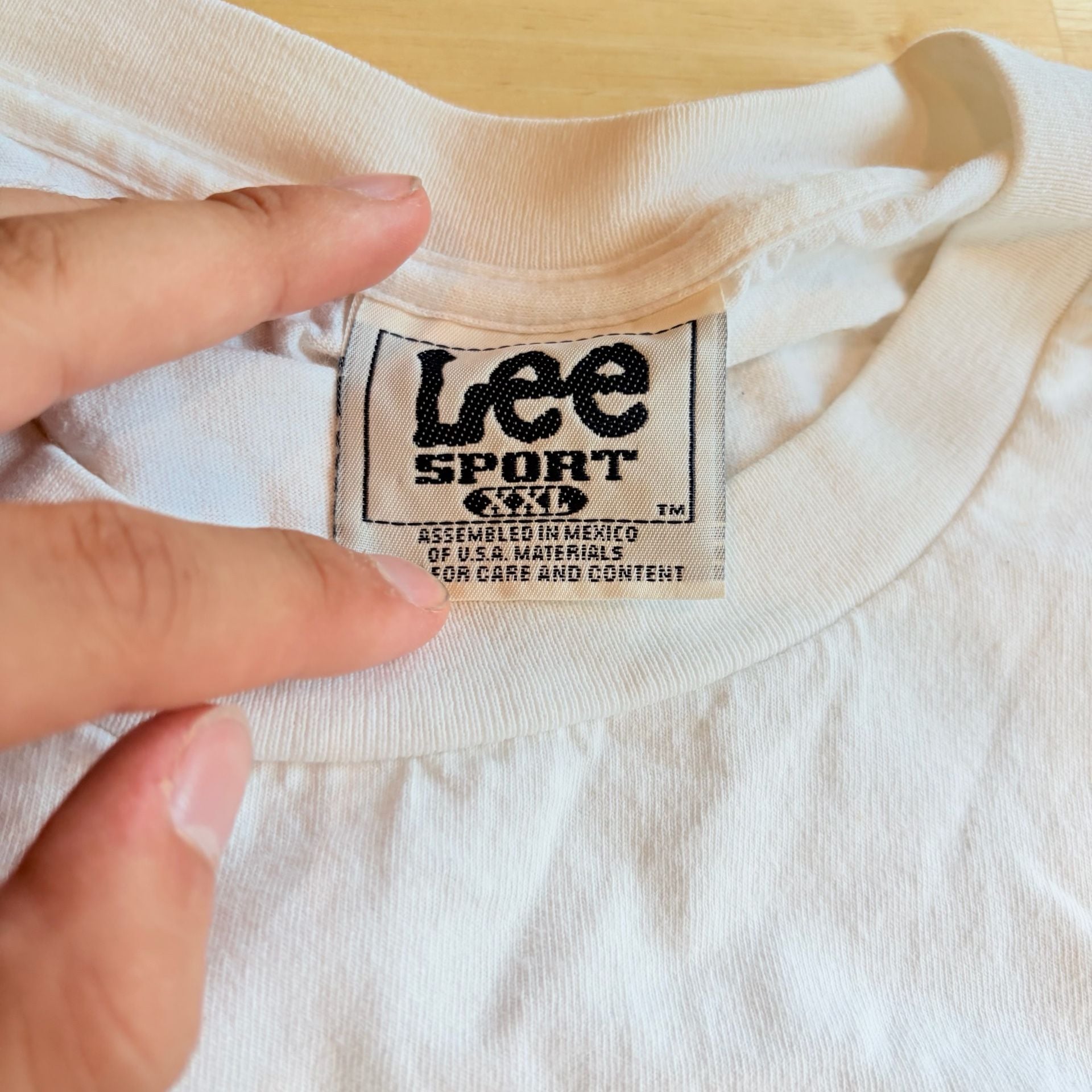 Vintage Lee Sport Millennium Woman T-Shirt White XXL 3