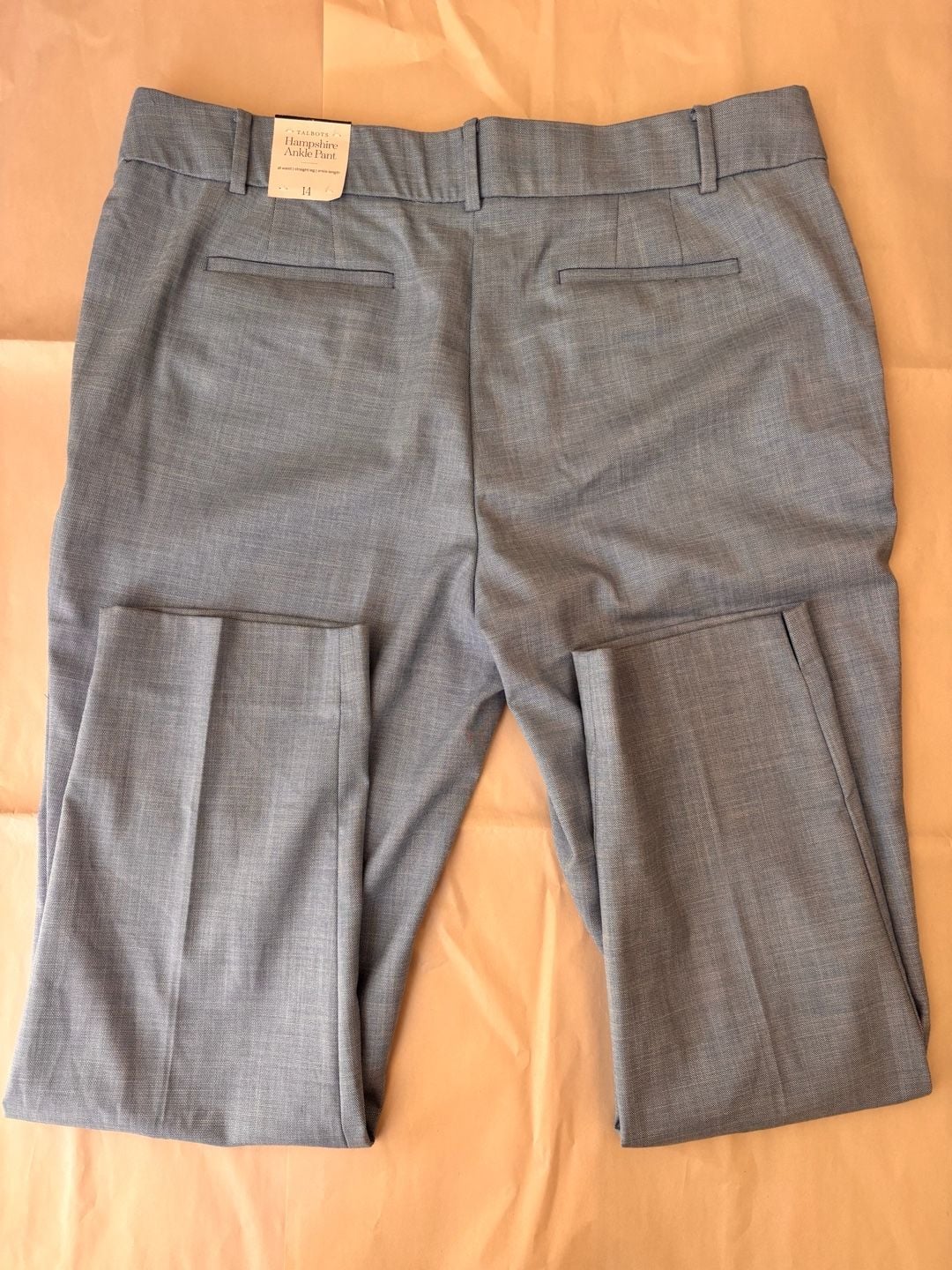 Talbots Hampshire Ankle Pant Light Blue Size 14 Straight Leg 5