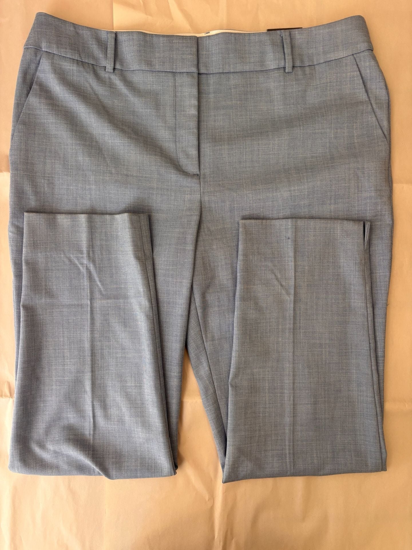 Talbots Hampshire Ankle Pant Light Blue Size 14 Straight Leg 7