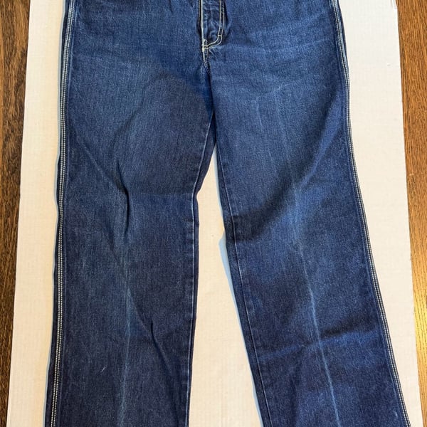 Vintage Jordache Dark Wash Denim Jeans Horsehead Logo Size 32