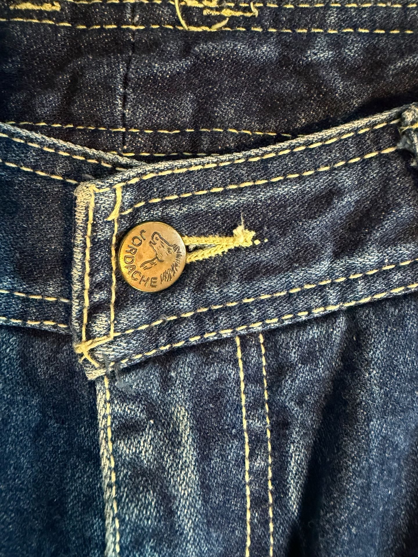 Vintage Jordache Dark Wash Denim Jeans Horsehead Logo Size 32 4