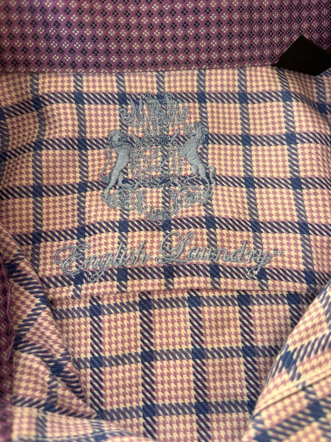 English Laundry Mens Long Sleeve Plaid Check Dress Shirt Size 16 34/35 4