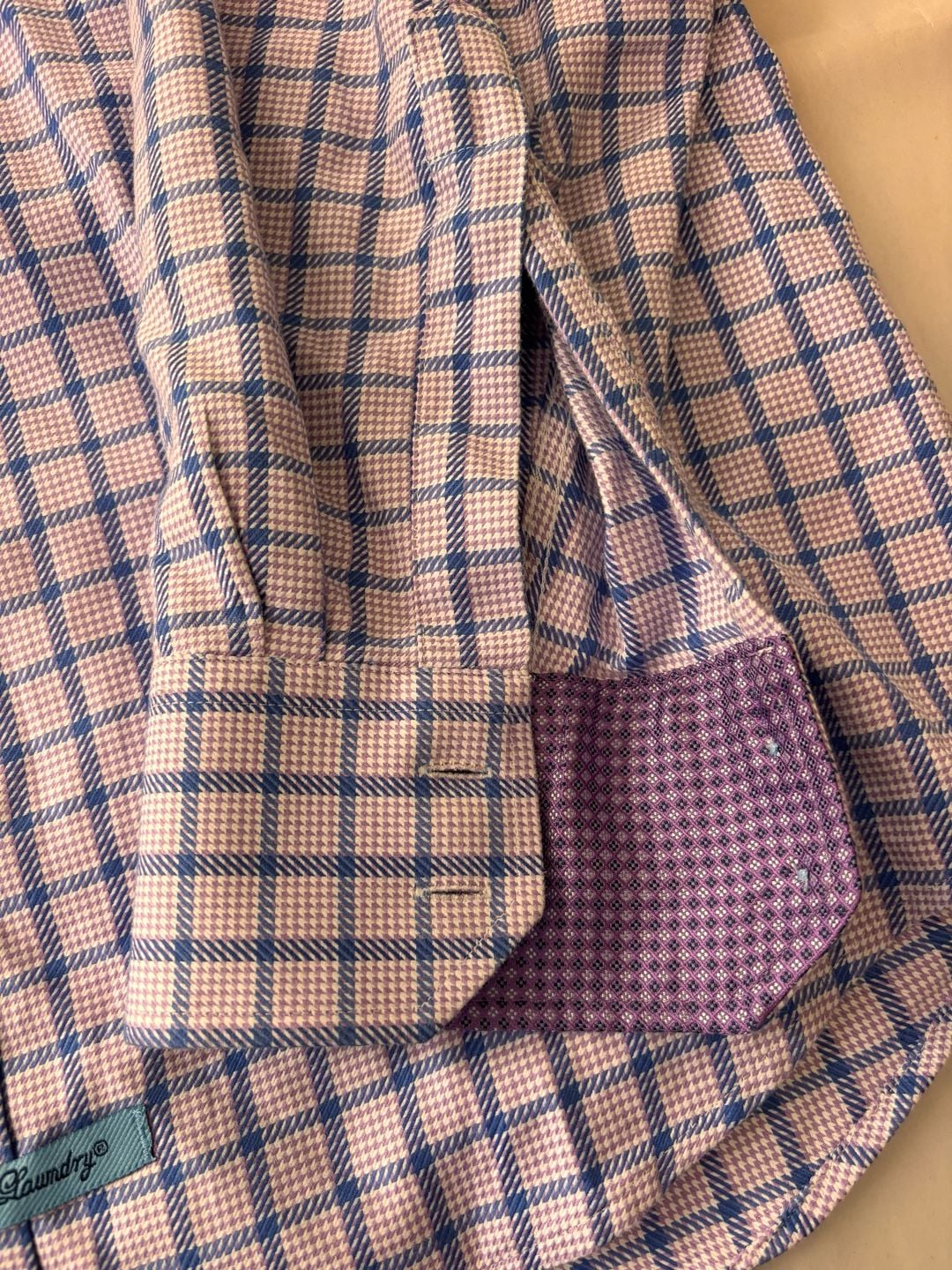 English Laundry Mens Long Sleeve Plaid Check Dress Shirt Size 16 34/35 3