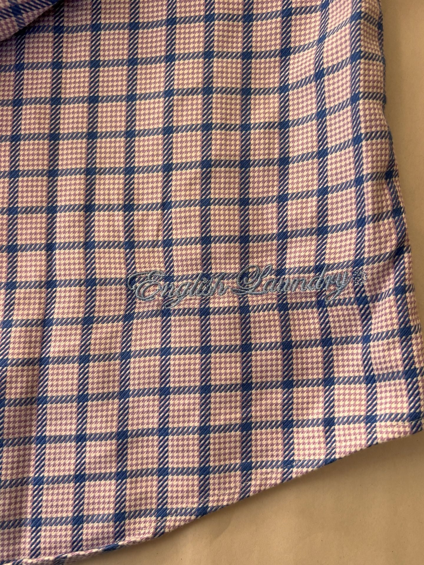 English Laundry Mens Long Sleeve Plaid Check Dress Shirt Size 16 34/35 8