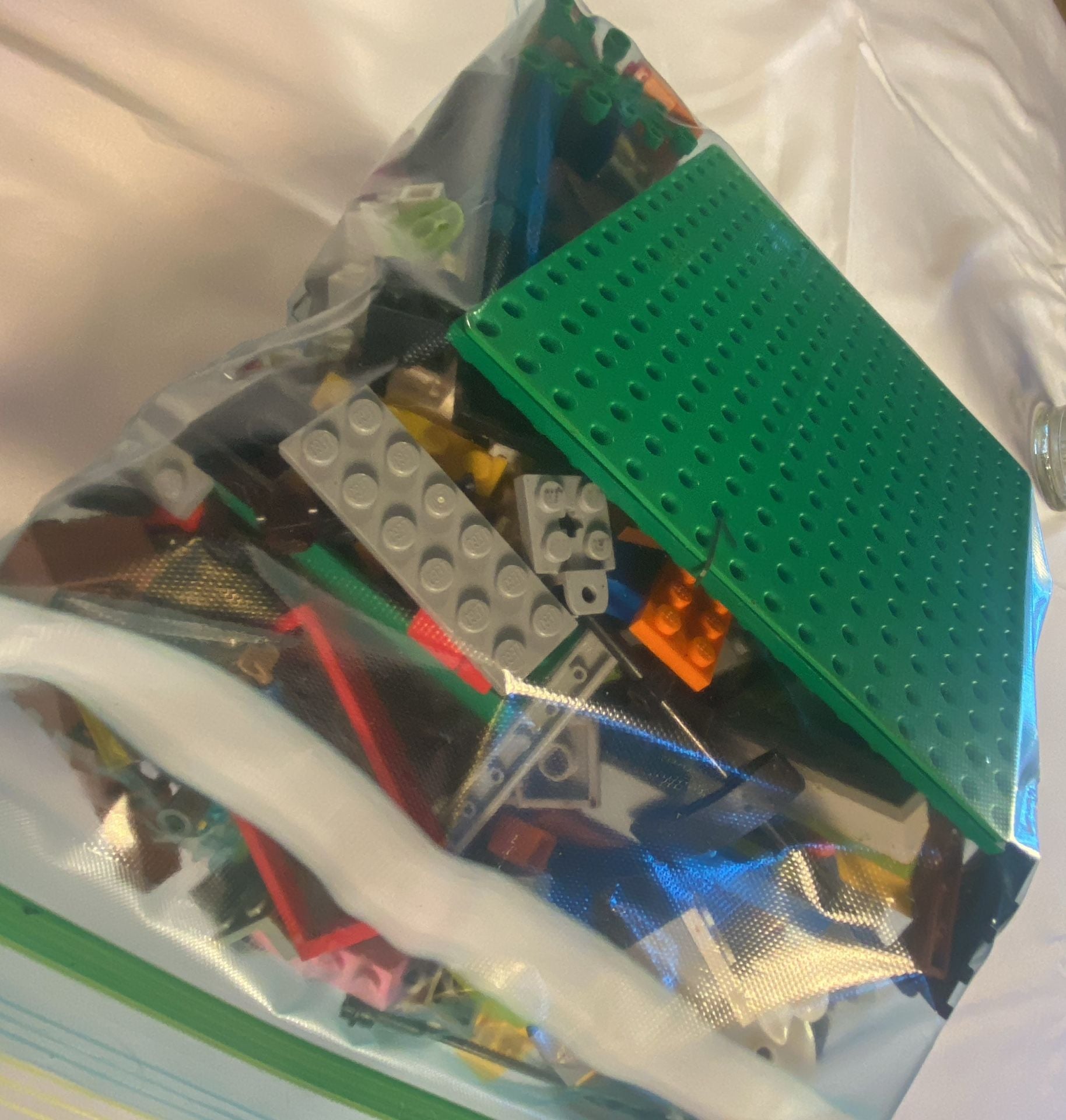 LEGO Assorted Bulk Bricks and Plates Mixed Lot in Bag. 2lbs 3