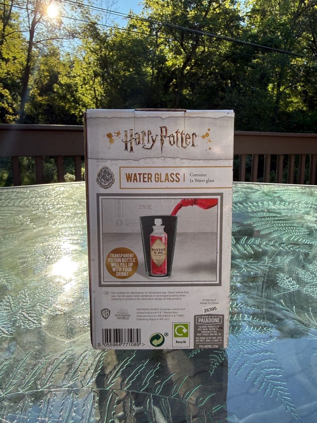 Harry Potter Water Glass Potion N.86 Transparent Potion Bottle 2