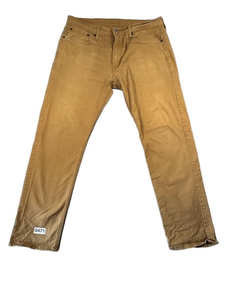 Levi's Brown Twill 5-Pocket Straight Jeans 2