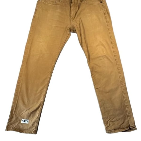 Levi's Brown Twill 5-Pocket Straight Jeans