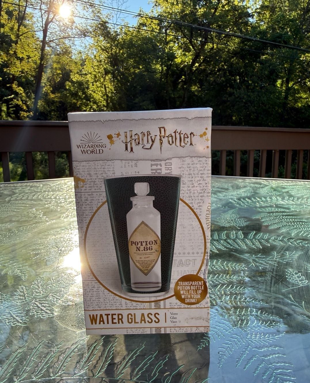 Harry Potter Water Glass Potion N.86 Transparent Potion Bottle 1