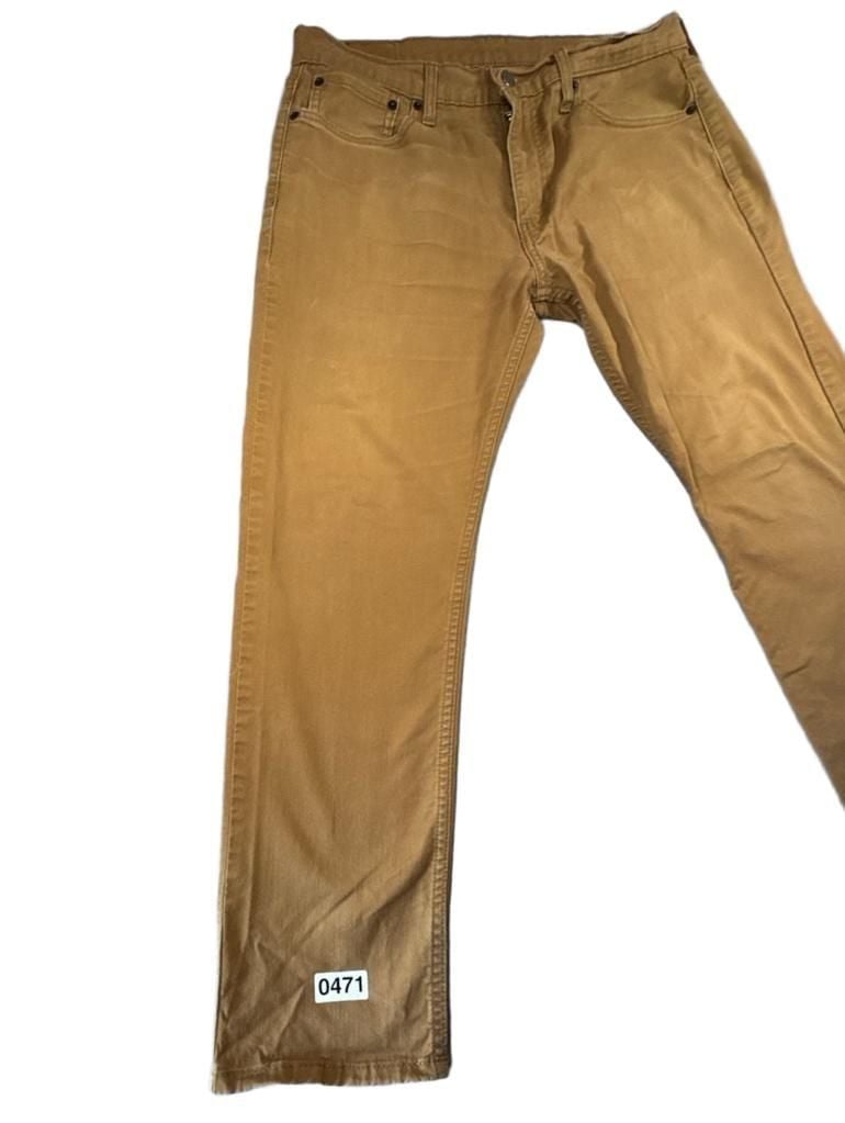 Levi's Brown Twill 5-Pocket Straight Jeans 3