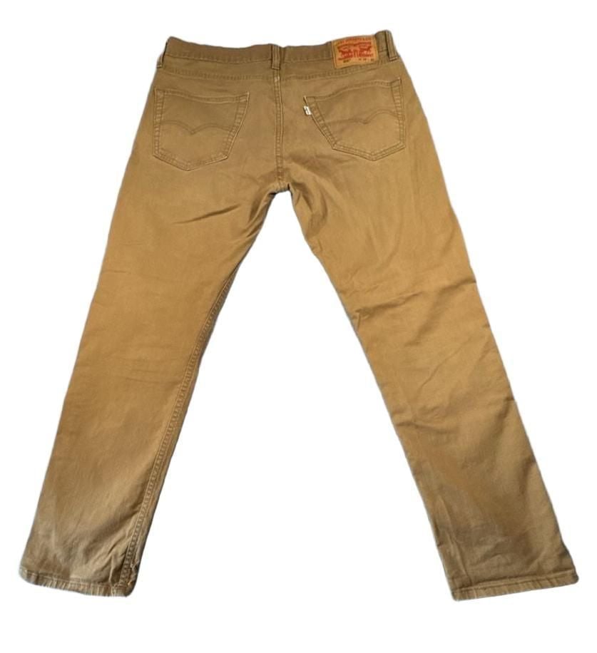 Levi's Brown Twill 5-Pocket Straight Jeans 8