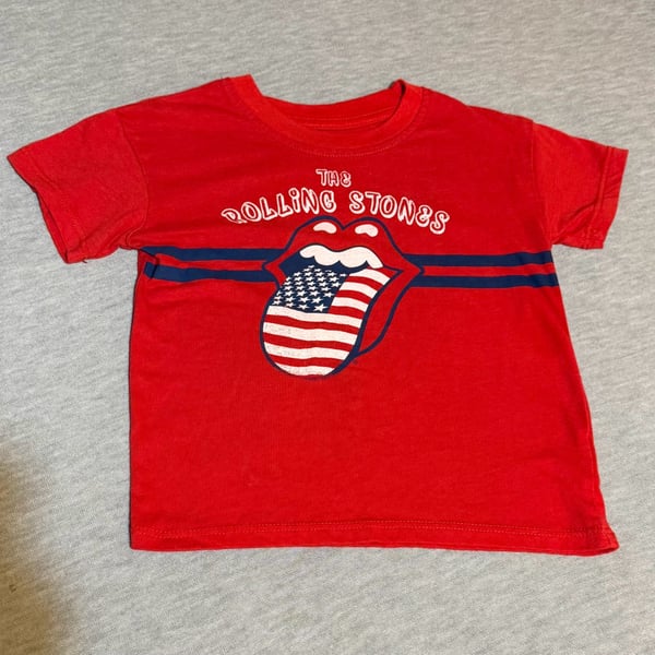 The Rolling Stones Toddler Red Americana Tongue T-Shirt Size 2T
