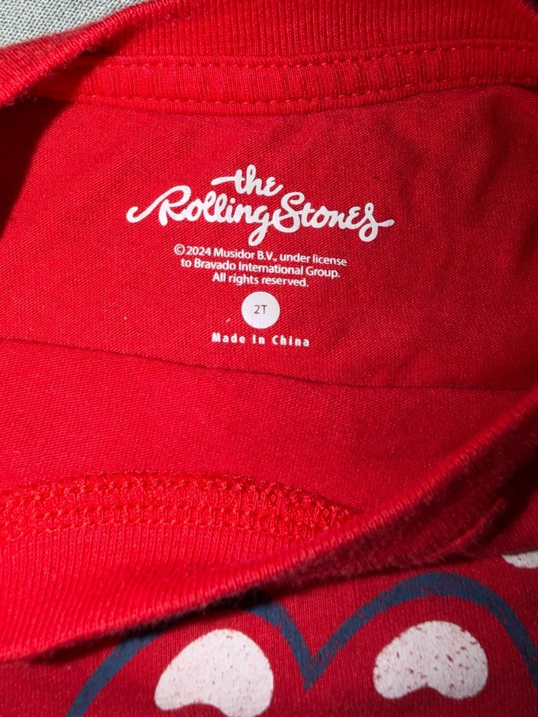 The Rolling Stones Toddler Red Americana Tongue T-Shirt Size 2T 4