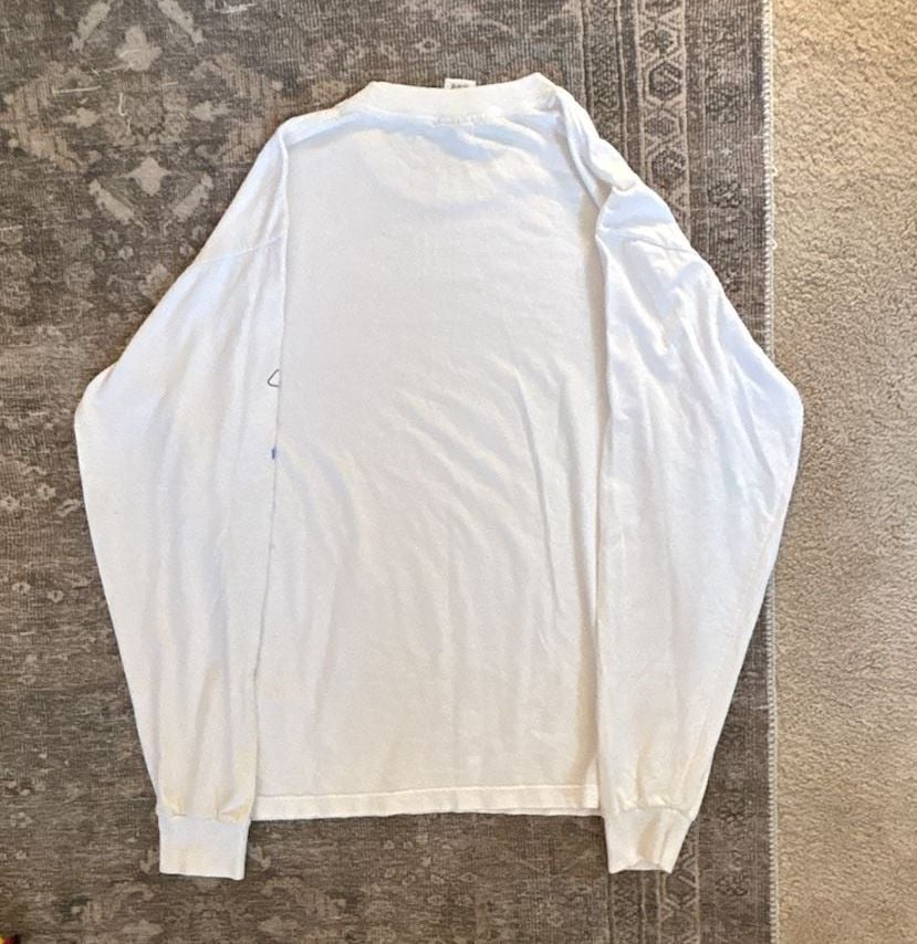 Reebok NFL Carolina Panthers On Field White Long Sleeve T-Shirt Men's Size M 7