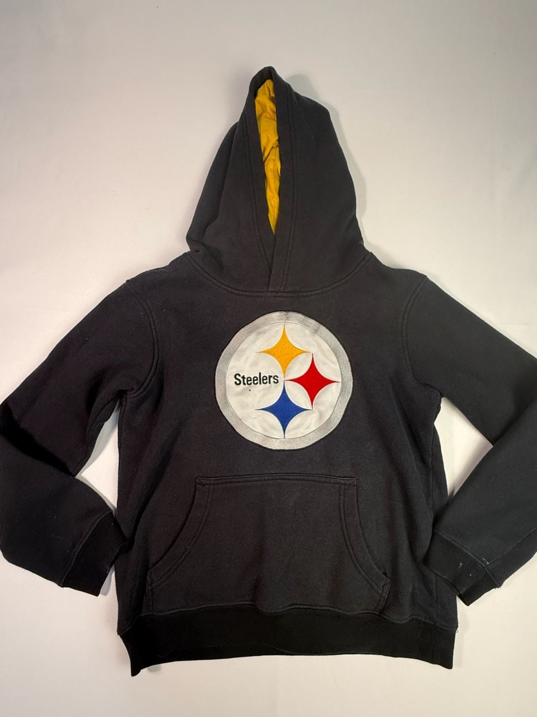 NFL Team Apparel Pittsburgh Steelers Youth Black Hoodie Sweatshirt 2