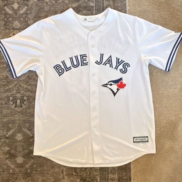 Majestic Toronto Blue Jays Josh Donaldson Cool Base MLB Jersey White Men's XL