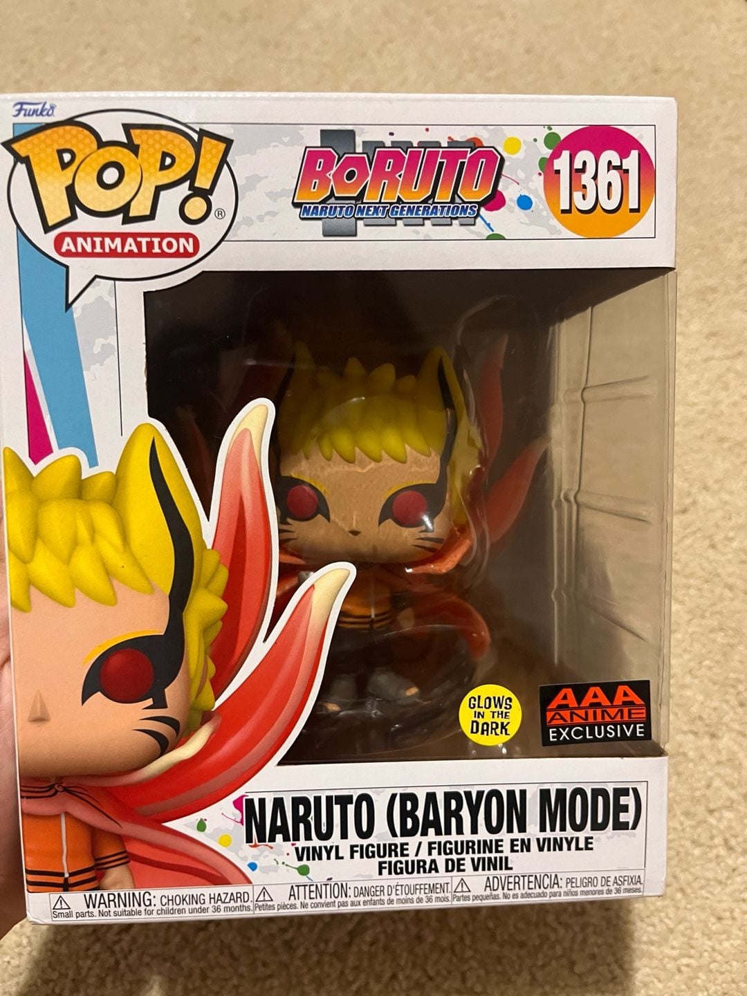 Funko Pop! Boruto Naruto Next Gen - Naruto (Baryon) #1361 AAA Anime Exclusive 1