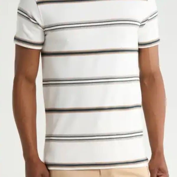 Denim & Flower Ricky Singh Striped Knit T-Shirt Size Medium