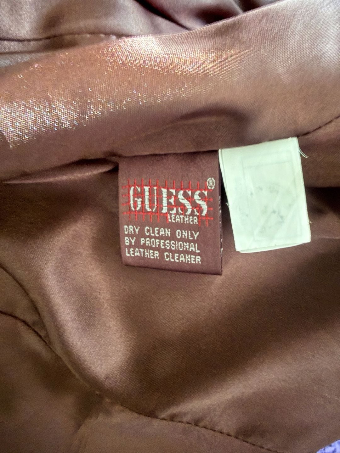 Guess Brown Genuine Leather Zip Front Jacket 5