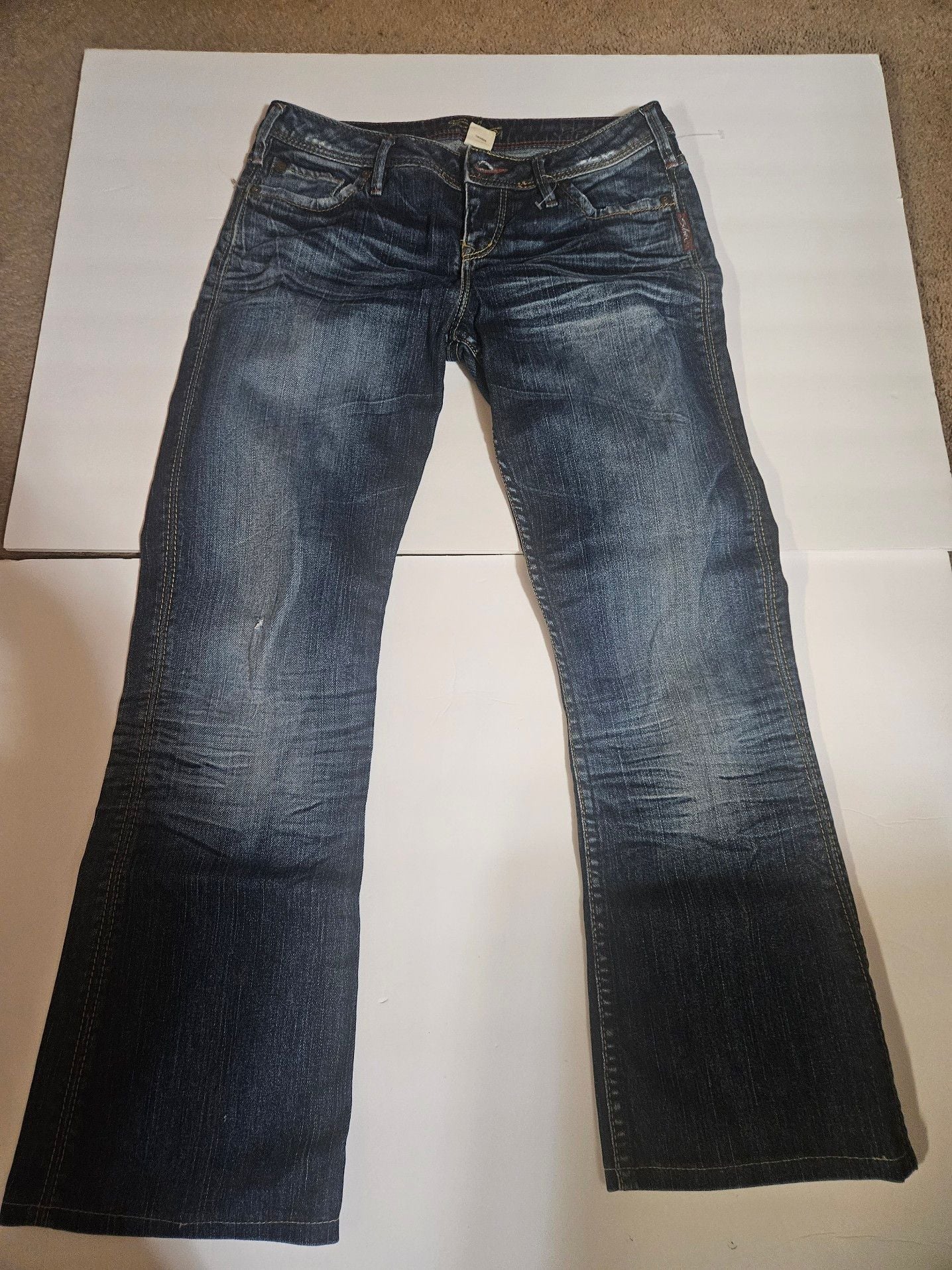 Silver Jeans Co. Suki Mid Rise Bootcut Jeans Size 27 Dark Wash Y2K 2