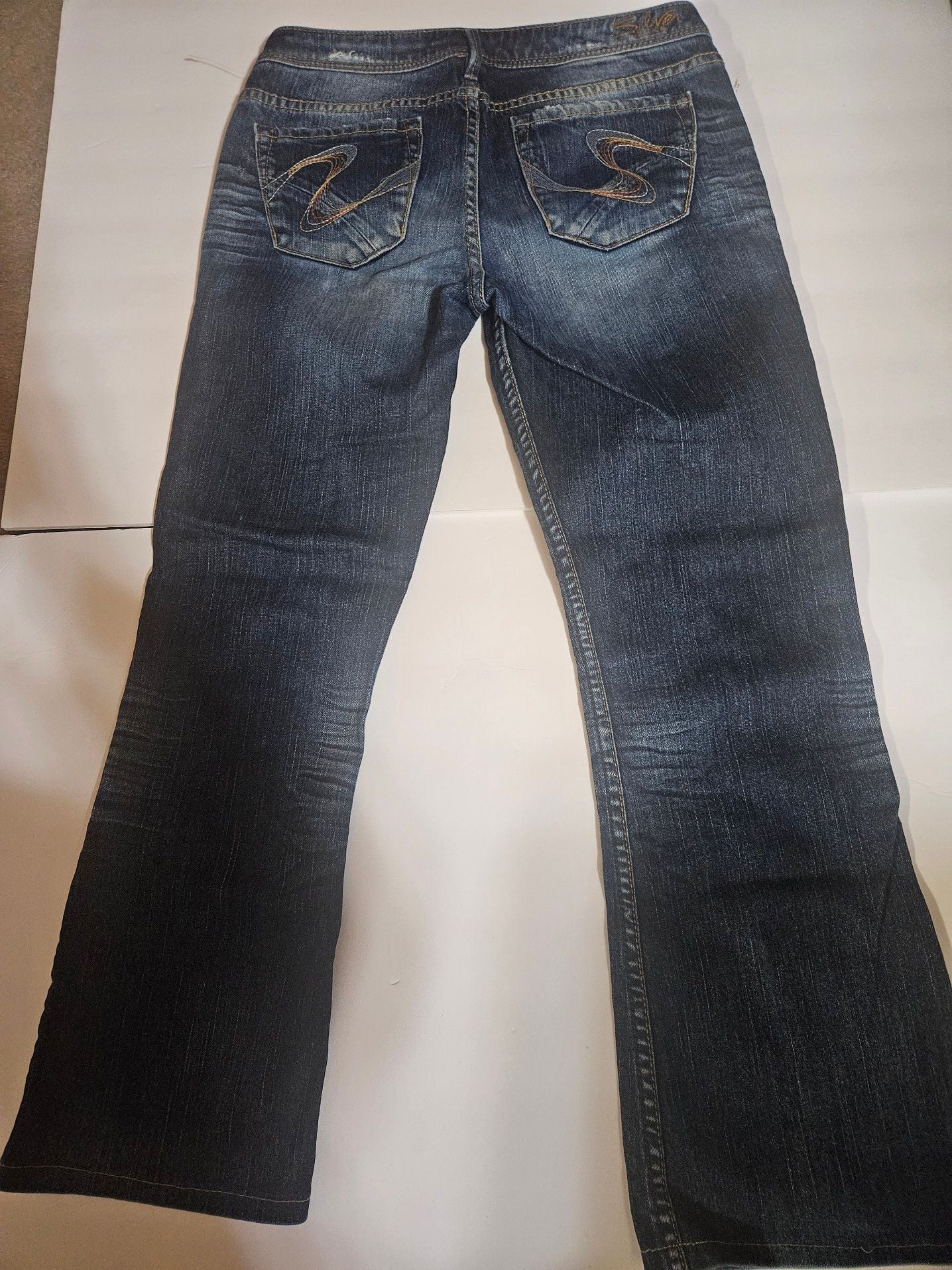 Silver Jeans Co. Suki Mid Rise Bootcut Jeans Size 27 Dark Wash Y2K 3
