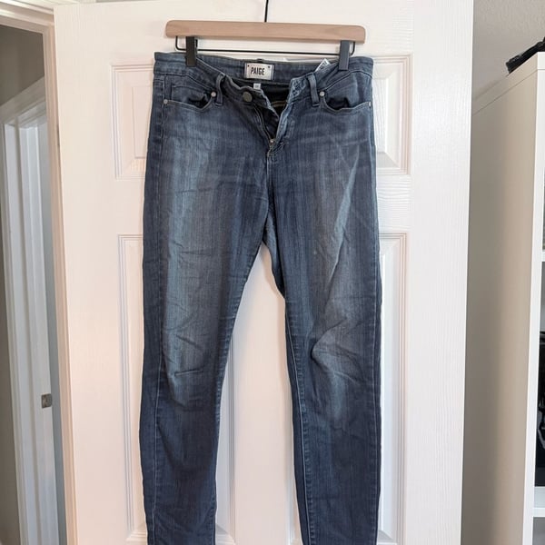 PAIGE Verdugo Ankle Skinny Jeans Women's Size 29 Dark Wash Denim