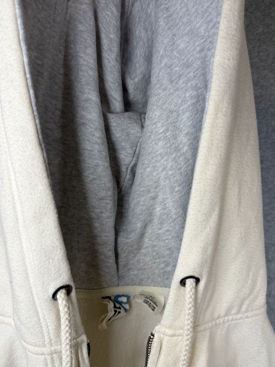Margaritaville Key West Jimmy Buffett Florida Quarter Zip Hoodie Cream 15