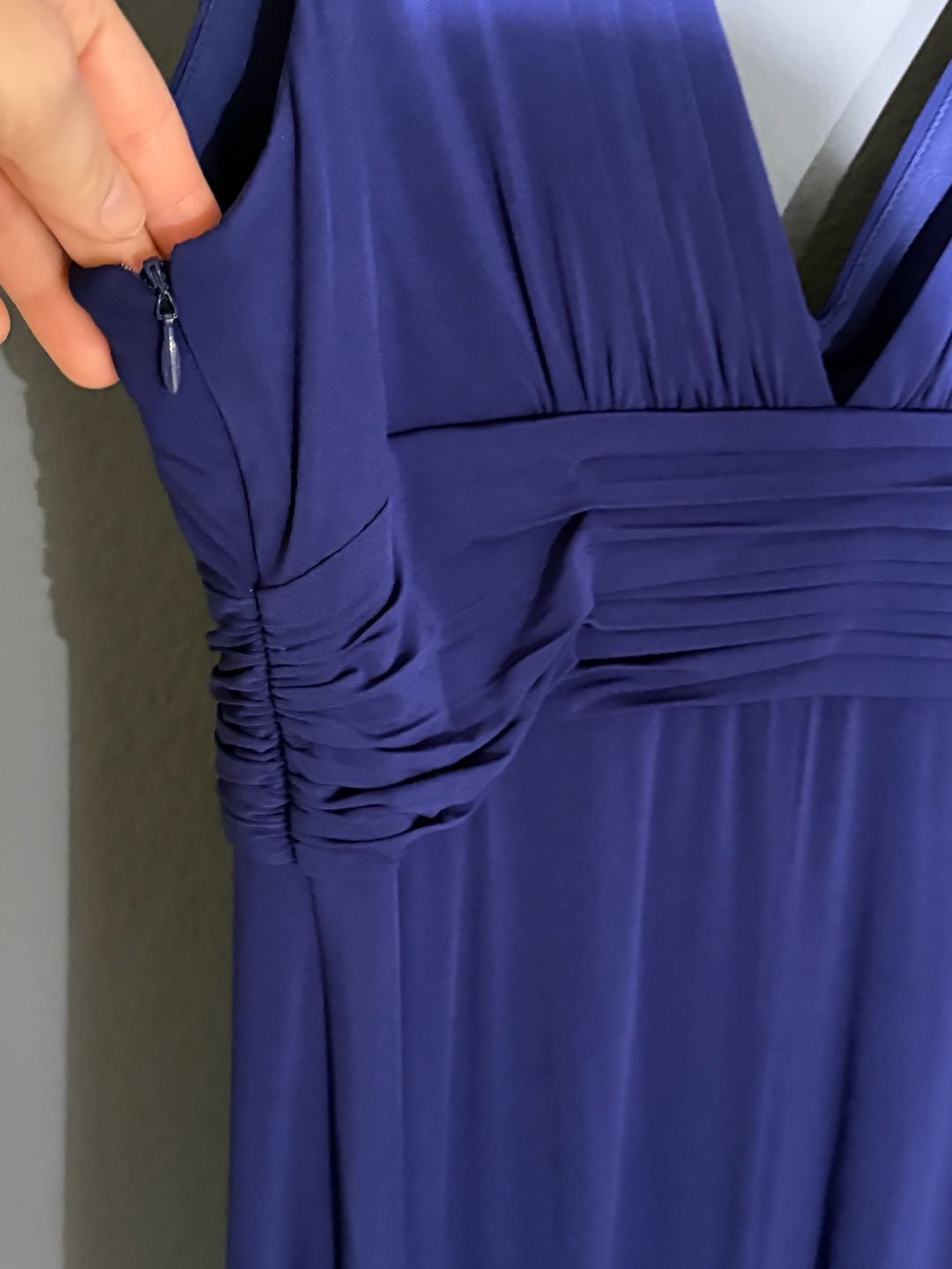 BCBGMaxAzria Royal Blue Sleeveless Embellished Long Evening Formal Dress 11