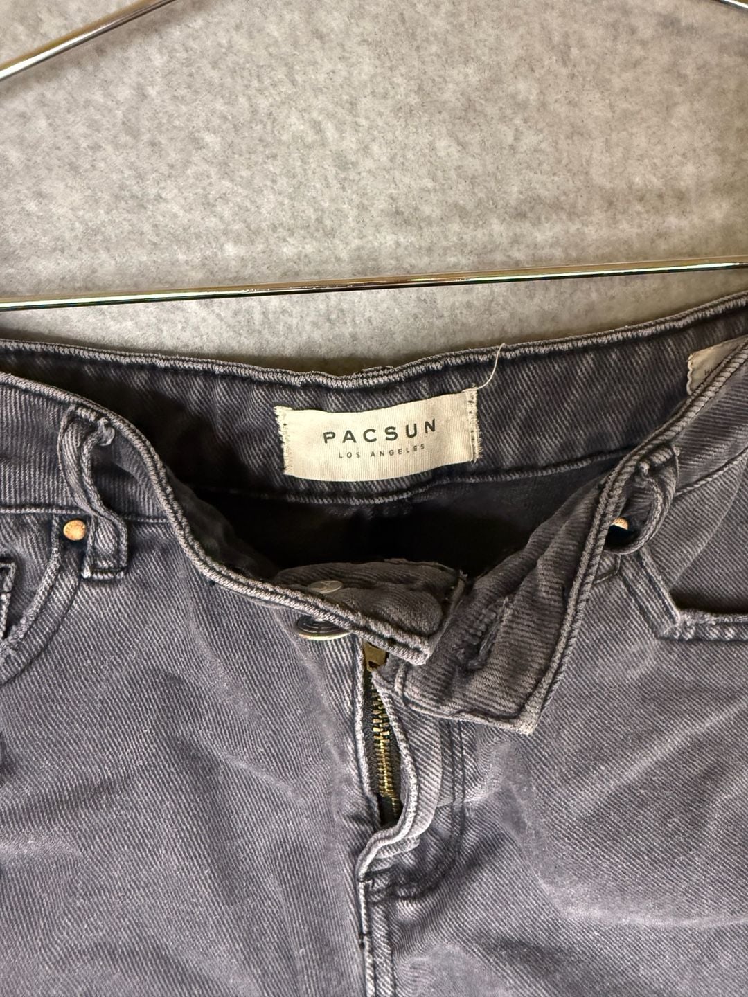 PacSun High Rise Festival Short Black Denim Cutoffs Size 28 4