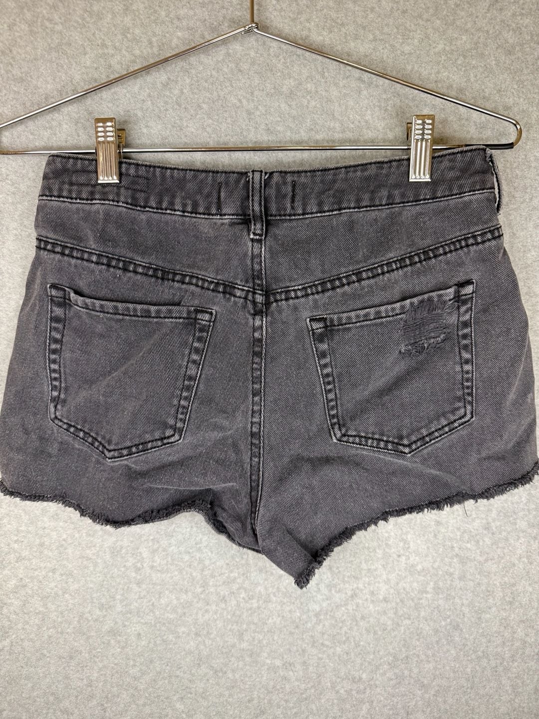PacSun High Rise Festival Short Black Denim Cutoffs Size 28 6