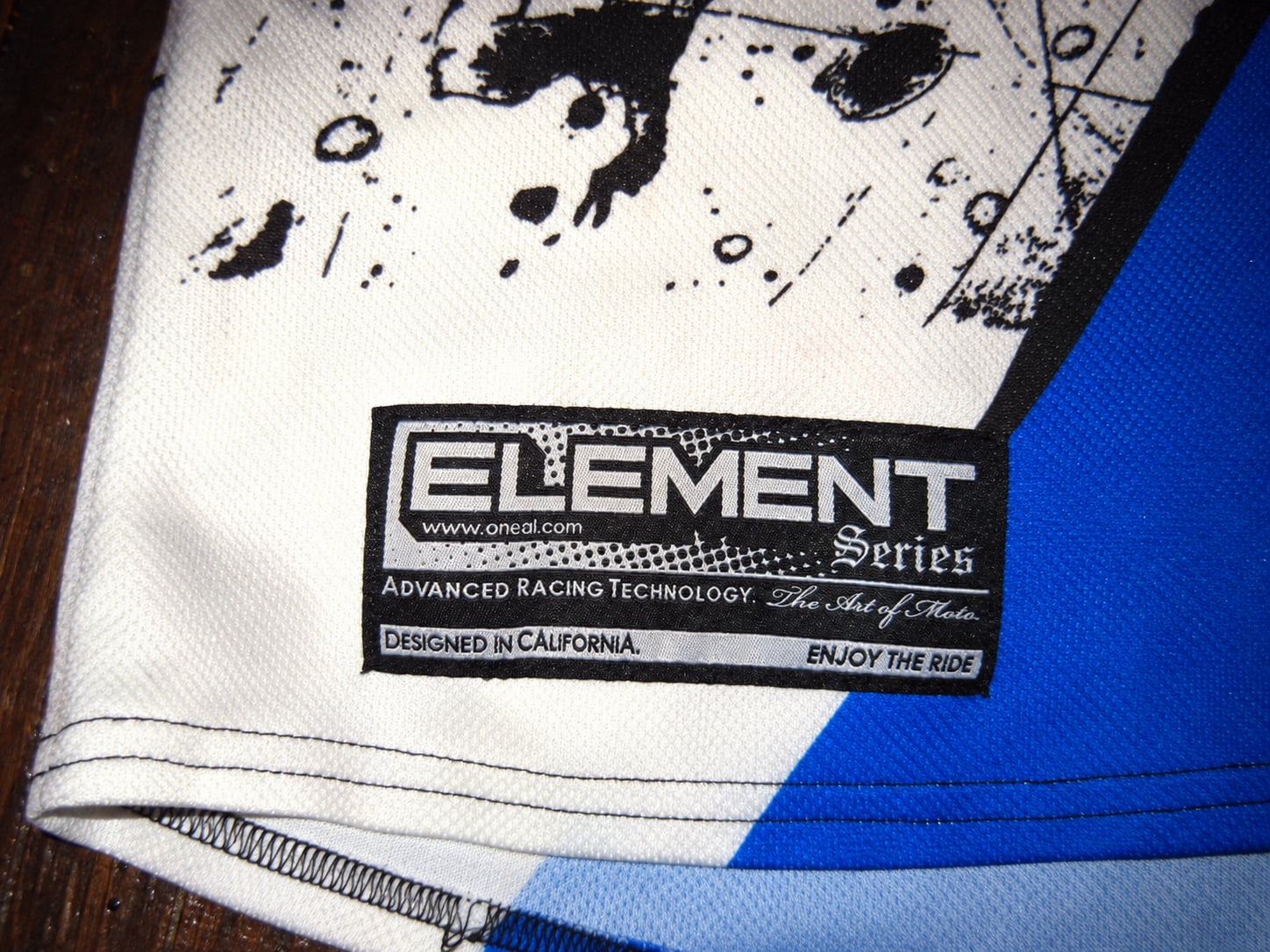 O'Neal Element Series Shocker Motocross Jersey Red Black Blue 4
