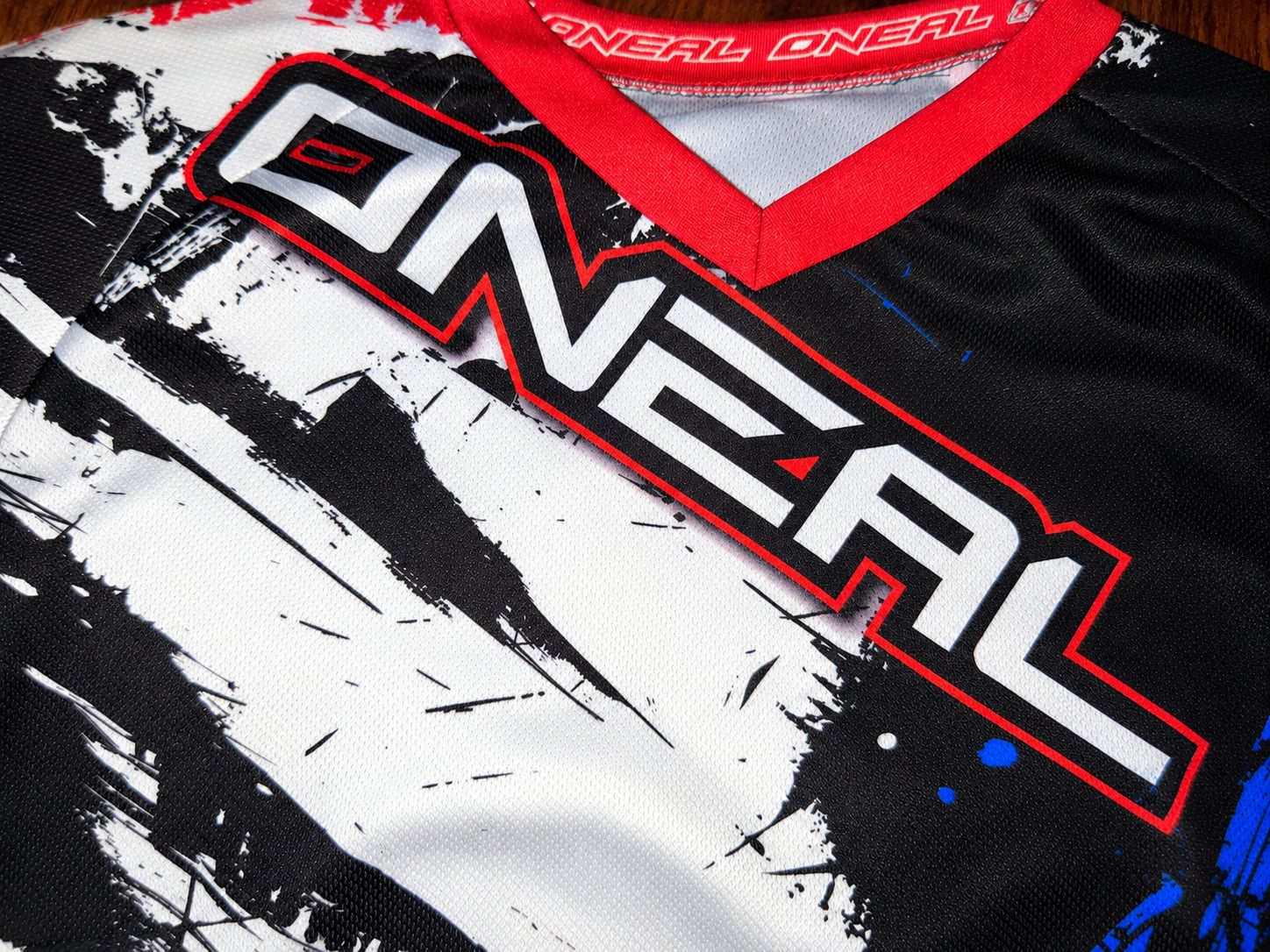 O'Neal Element Series Shocker Motocross Jersey Red Black Blue 5