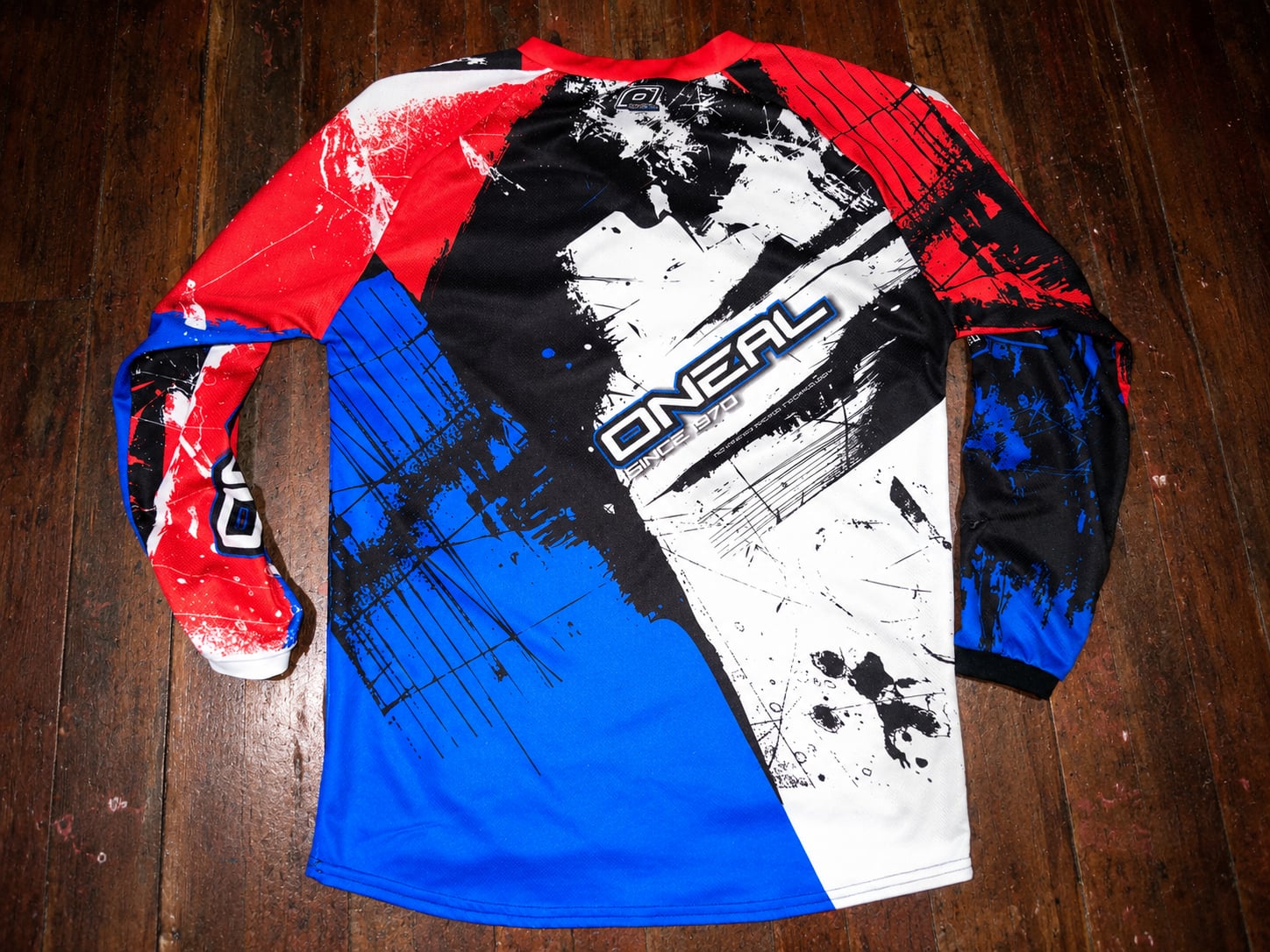 O'Neal Element Series Shocker Motocross Jersey Red Black Blue 8