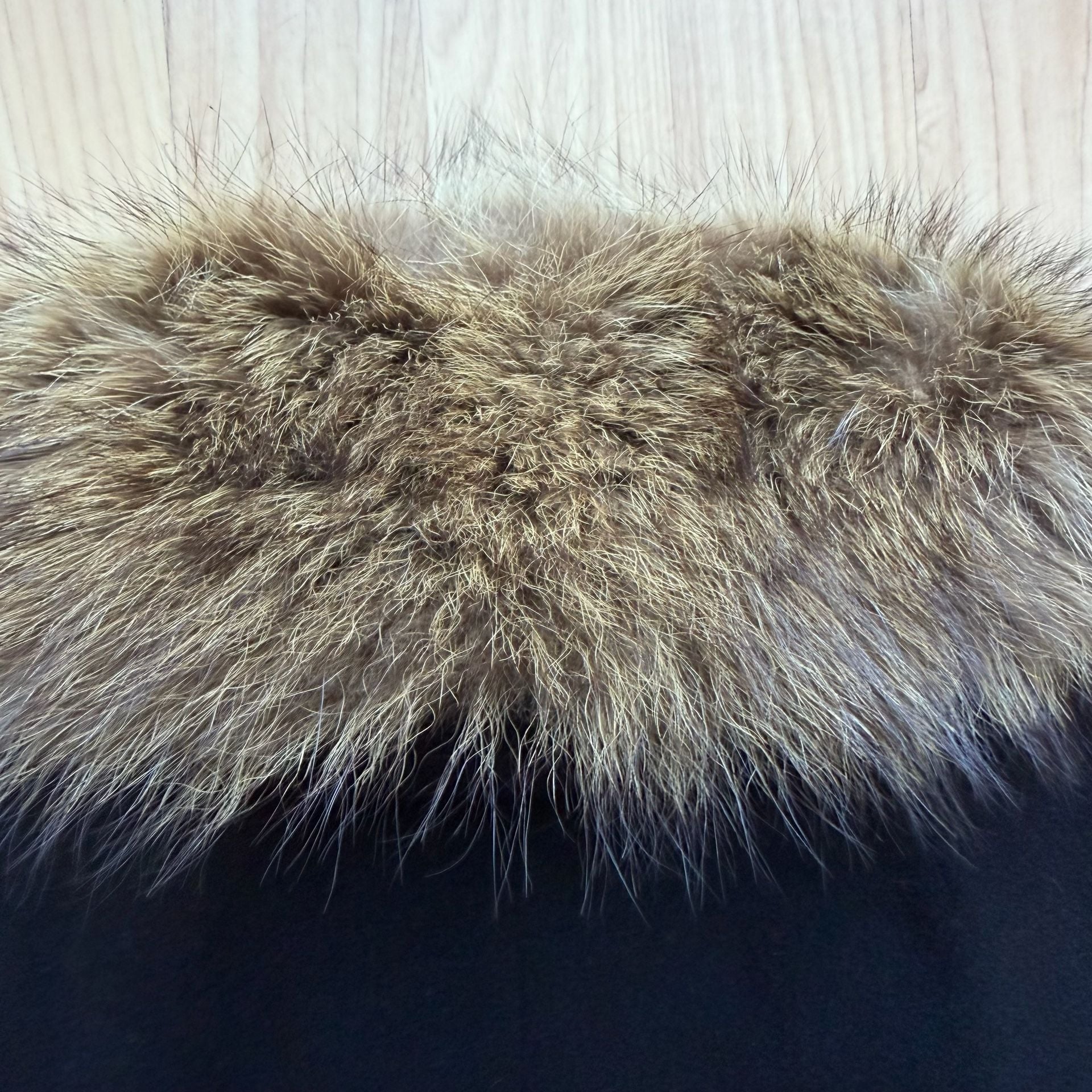 Vintage 60s Kennie Black Wool Car Coat Real Fur Collar Mid Century S/M 9