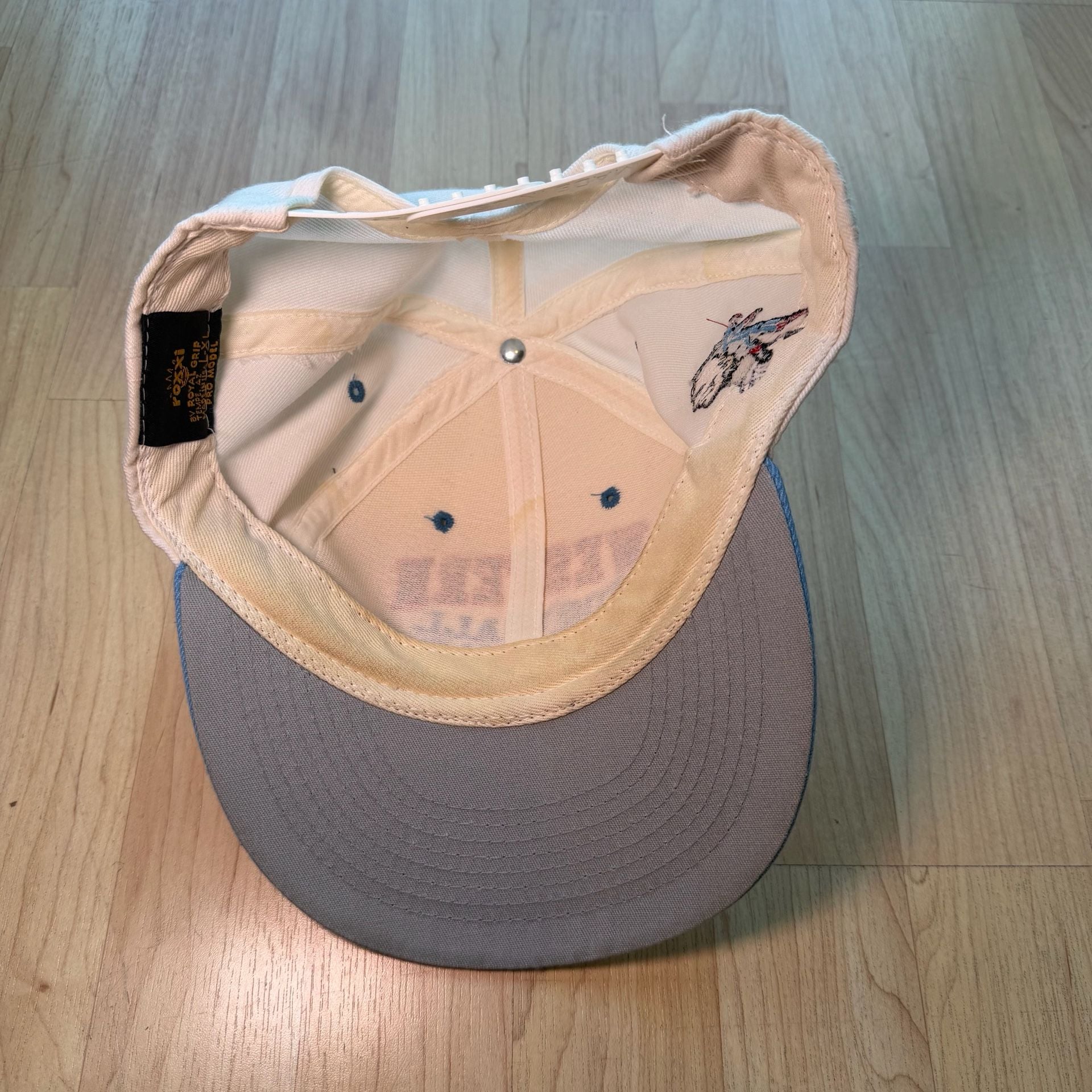 Vintage Western Warriors Michigan Football 1996 Snapback Hat Blue White 4