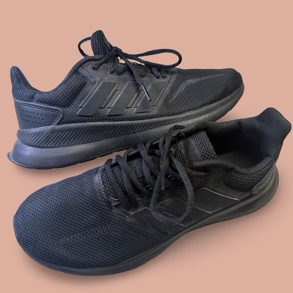 Adidas Runfalcon Core Triple Black Running Sneaker Mens 8 G28970