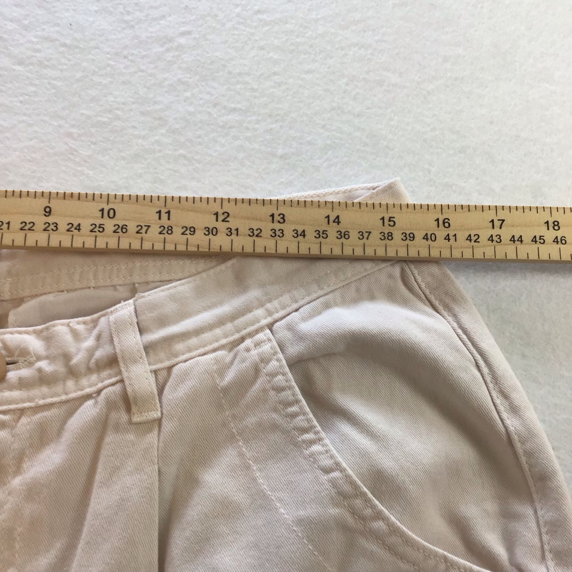 Free People Women’s Cream Skater Wide Leg Pleated Pants Size 10 6