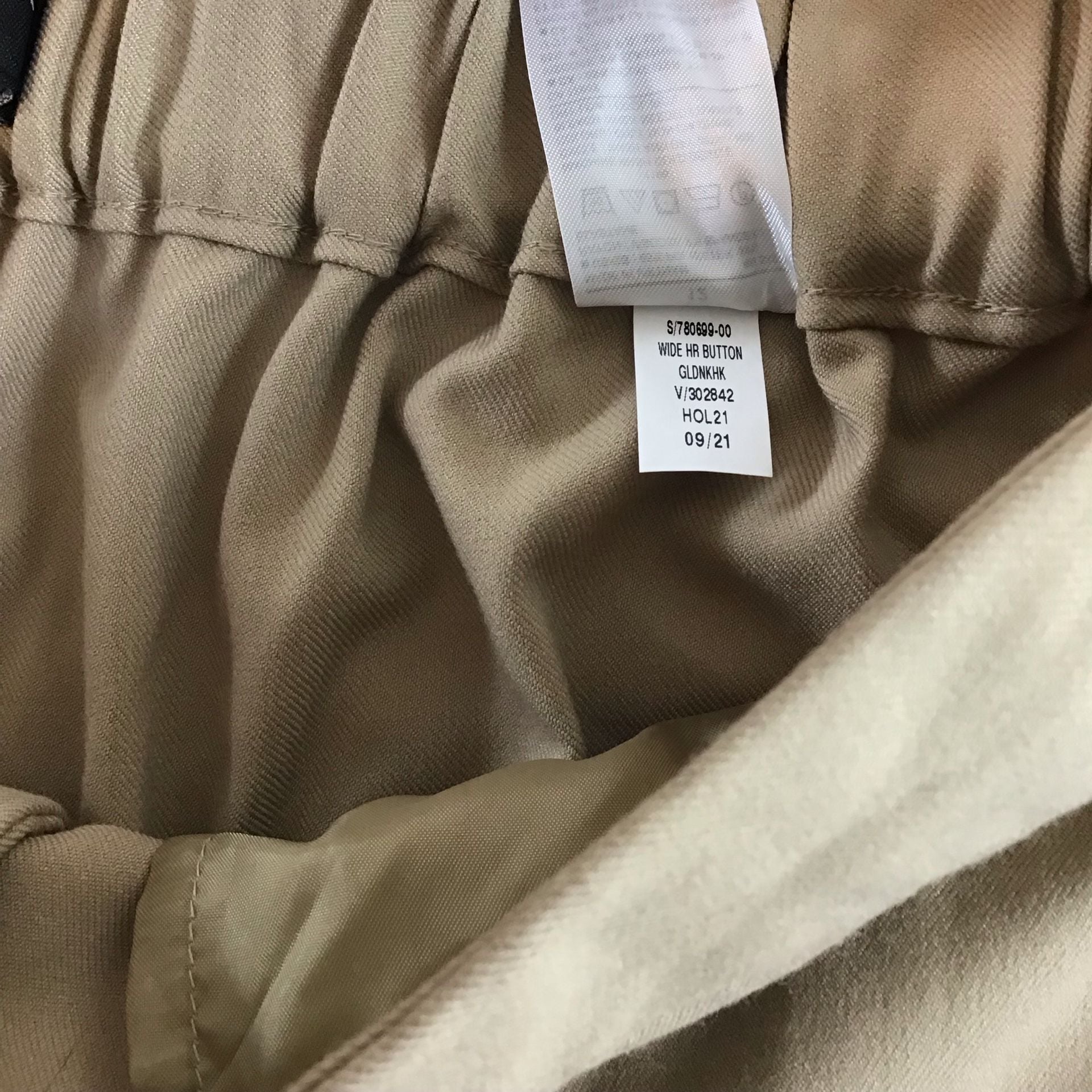 Banana Republic Mid-Rise Wide-Leg Pant Size 12 Tan Khaki Office travel Chic 12