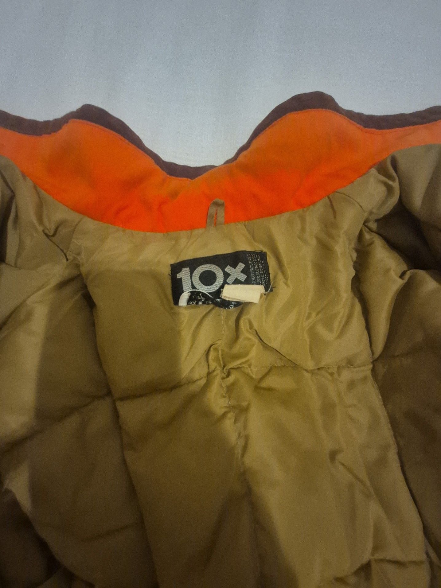 Vintage 10X Orange Down Puffer Hunting Jacket Prime Northern Goose Down 2