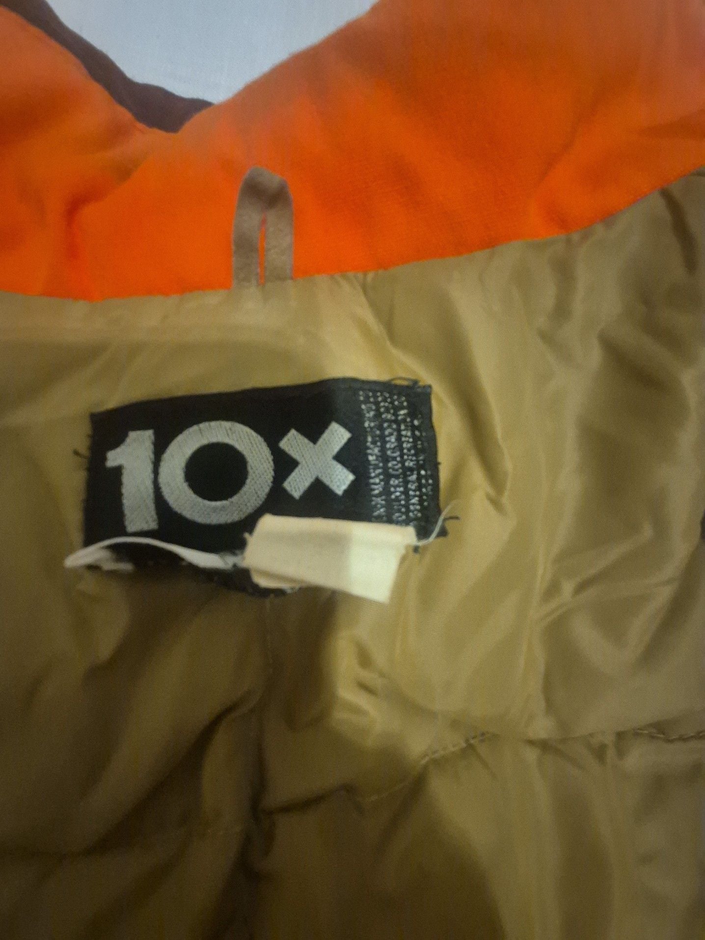 Vintage 10X Orange Down Puffer Hunting Jacket Prime Northern Goose Down 3