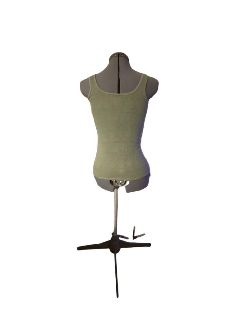 SO Perfectly Soft You Perfect Tank Green Fitted Scoop Neck Sleeveless Tank Top Size S 3
