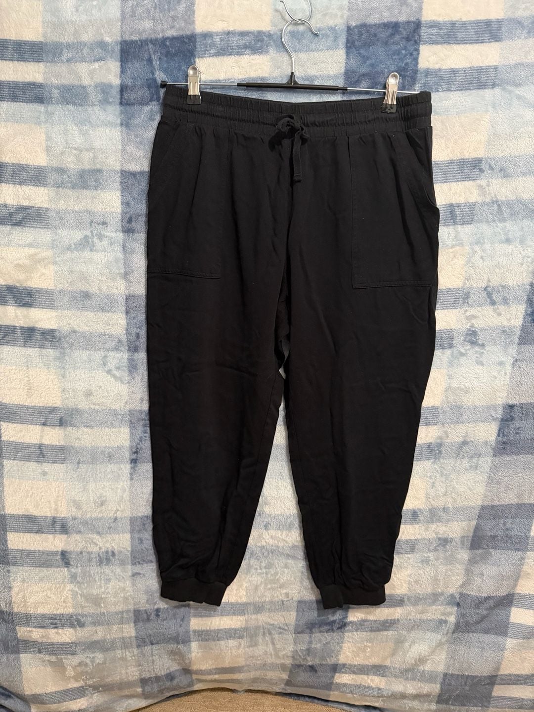 Splendid Black Drawstring Cargo Jogger Pants L 2