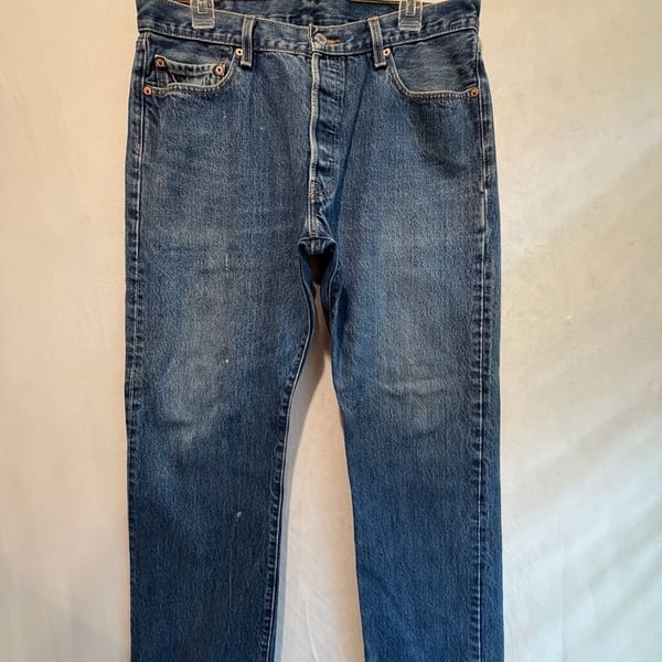 Vintage Levi's 501 Button Fly Straight Leg Denim Jeans size W36 L30