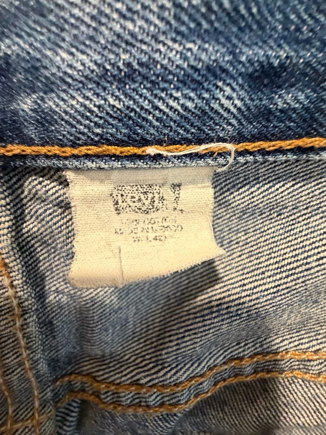 Vintage Levi's 501 Button Fly Straight Leg Denim Jeans size W36 L30 4