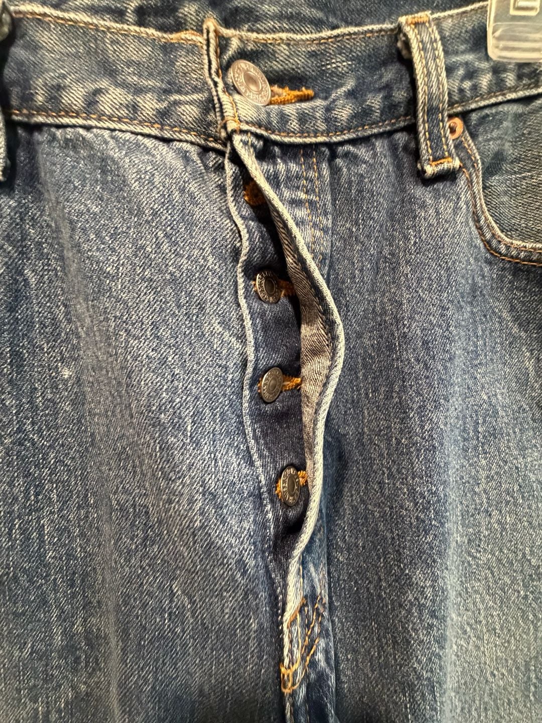 Vintage Levi's 501 Button Fly Straight Leg Denim Jeans size W36 L30 8