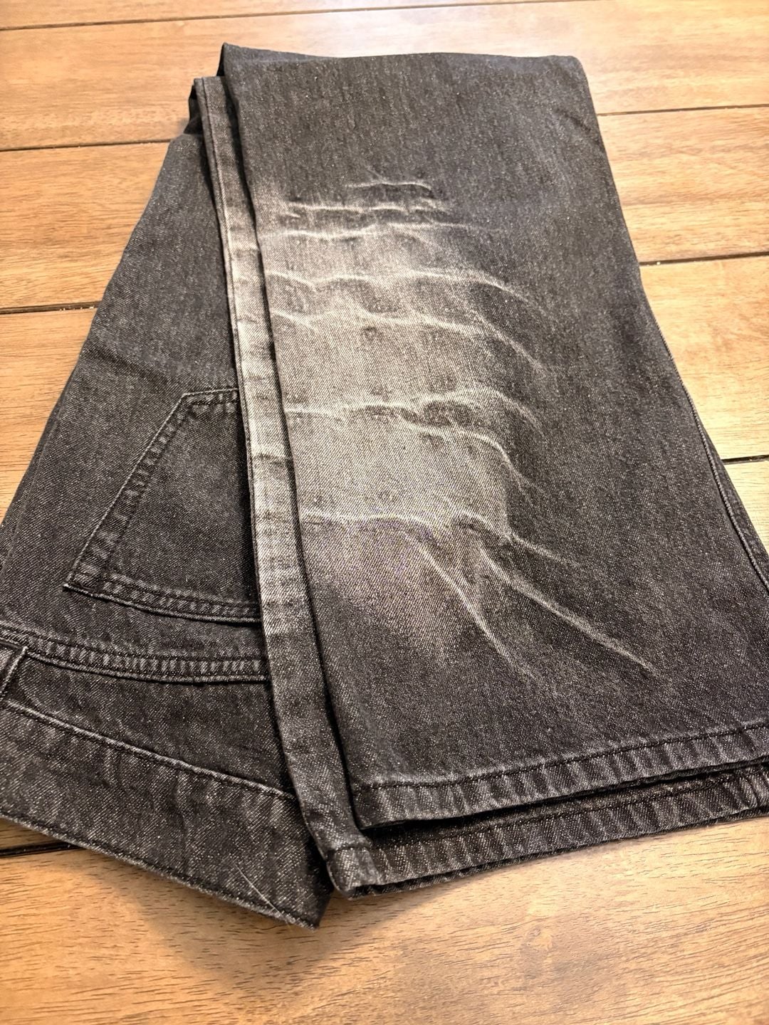 Hot Topic Black Vintage Wash Cyber Sigil Straight Leg Jeans 3