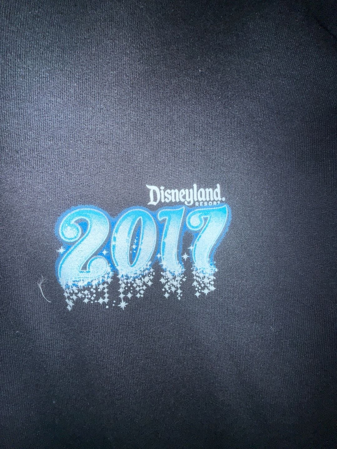 Disneyland Resort 2017 Black Zip-Up Hoodie Sweatshirt Size M 6