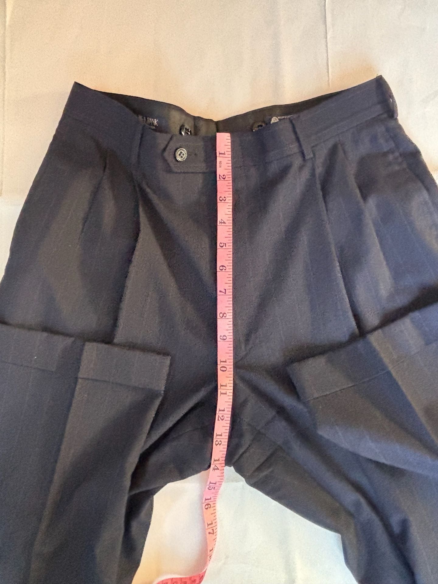 Jos. A. Bank Navy Blue Pinstripe Wool Suit Set Jacket and Pants 6