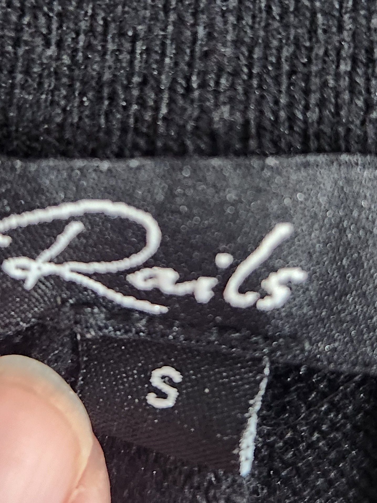 Rails Black Ashley Rib-Knit Midi Dress 5