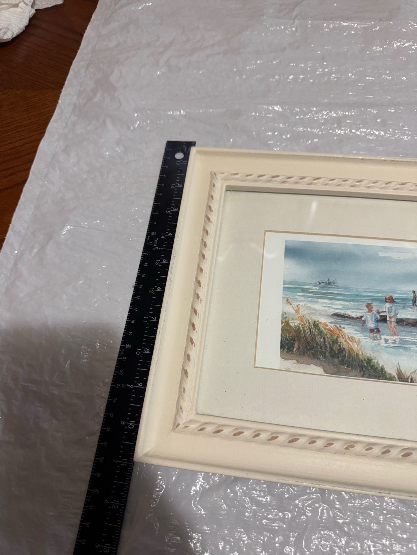Framed Watercolor Beach Scene Print by Marian Taylor HHI Discovery 11